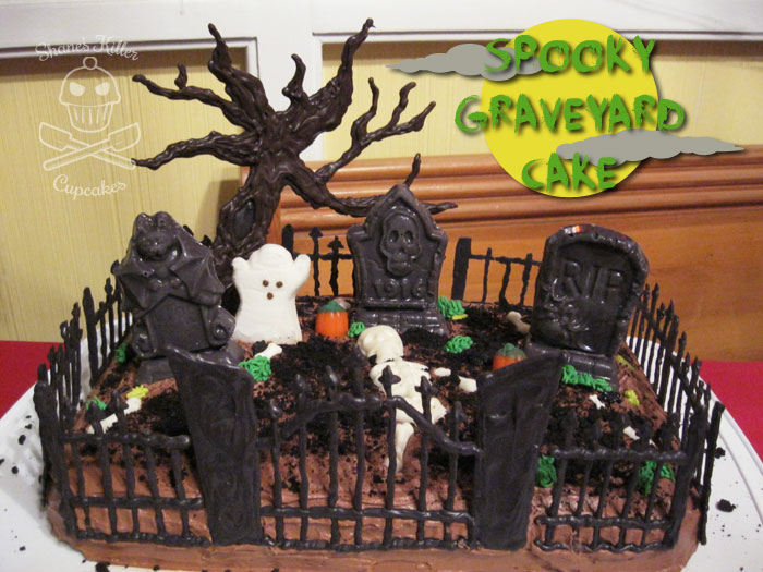 Spooky Graveyard Cake | Shane&amp;#39;s Killer Cupcakes